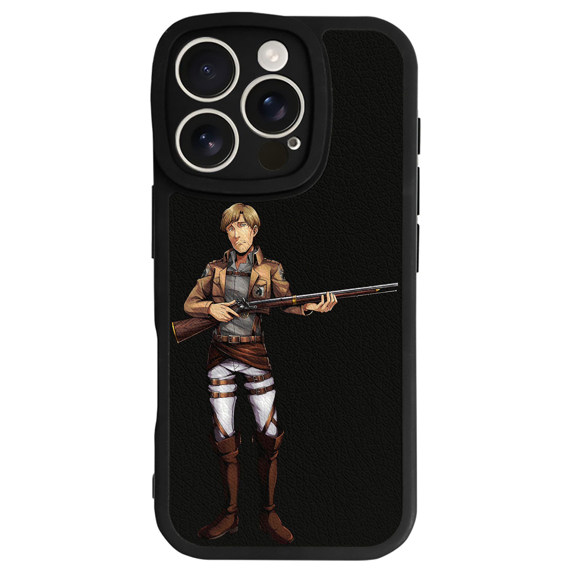 （画像用） 進撃の巨人 Attack on Titan 【iPhone 16シリーズ対応】シリコンスマホケース（レザー調） 材質：シリコン